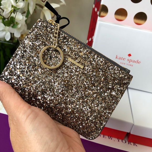 🌹Kate Spade Glittery Credit Card  Coin purse 🌹 - Picture 3 of 5